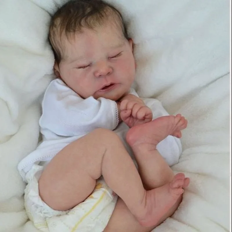 

21inch Reborn Doll Kit Popular Limited Edition Chase with COA sleeping baby unfinished doll parts