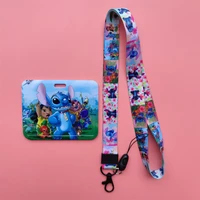 disney stitch business card holders badge horizontal credential holder gift card protector nurse doctor