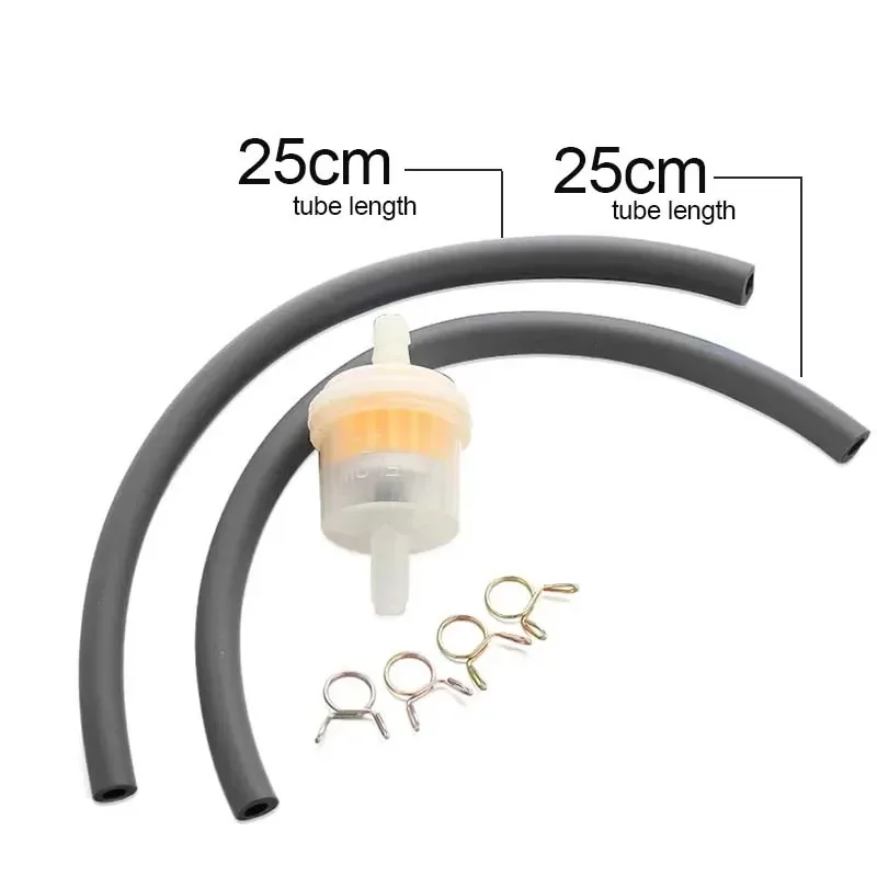 

6 мм мотоциклетный велосипед, квадроцикл, скутер, топливный бак, кран, переключатель клапана, внутренний фильтр, топливная магистраль, зажимы для шланга 50-200CC