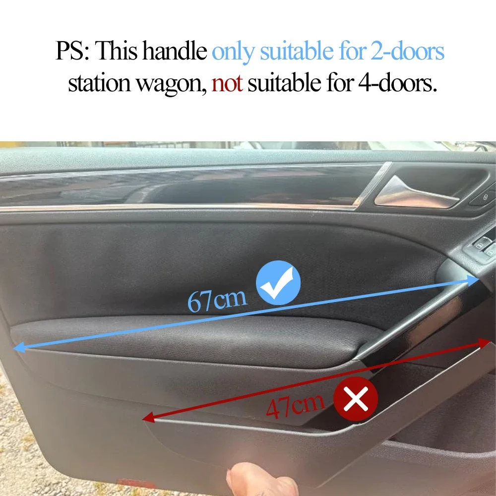 Фото Для VW Golf 6 GTI MK6 2009-2013 5K3868039A 5K3868040A, 2 двери, черные левая и правая внутренние накладки на ручки дверей №3