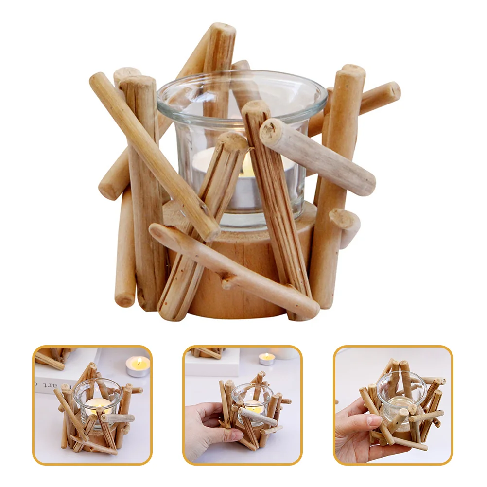 

Wedding Countryside Candlestick Hollow Holder Decorative Holder