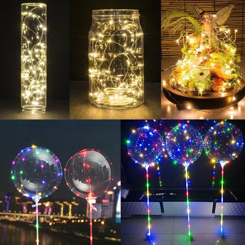 led string light silver wire fairy warm white garland home birthday wedding party curtain decoration holiday christmas lights 3m free global shipping