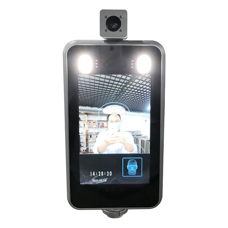 

Infared thermometer 3D Face recognition camera with body temperature detection