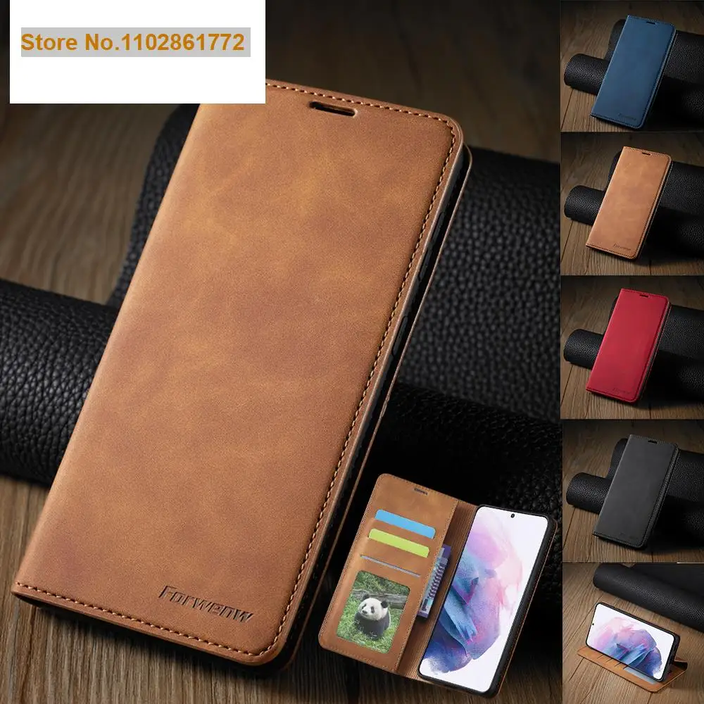 

Leather Flip Wallet Case For Samsung Galaxy S23 S22 S21 S20 FE Ultra S10 S9 S8 Plus S7 Edge Luxury Card Holder Slot Phone Cover