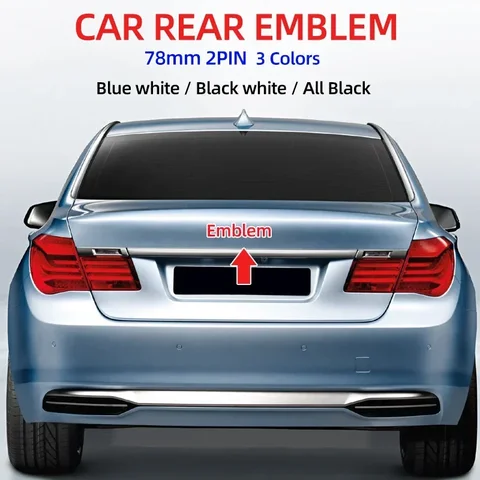 1 шт. 78 мм 51141970248 Автомобильная эмблема заднего багажника логотип значок аксессуары для BMW E66 E53 X5 E46 E39 E38 E90 E60 E36 F30 F20 F10