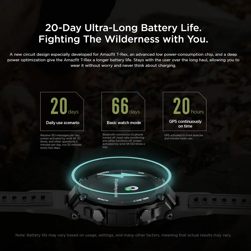 Восстановленная машина T-Rex Смарт-часы 5ATM Водонепроницаемые умные часы