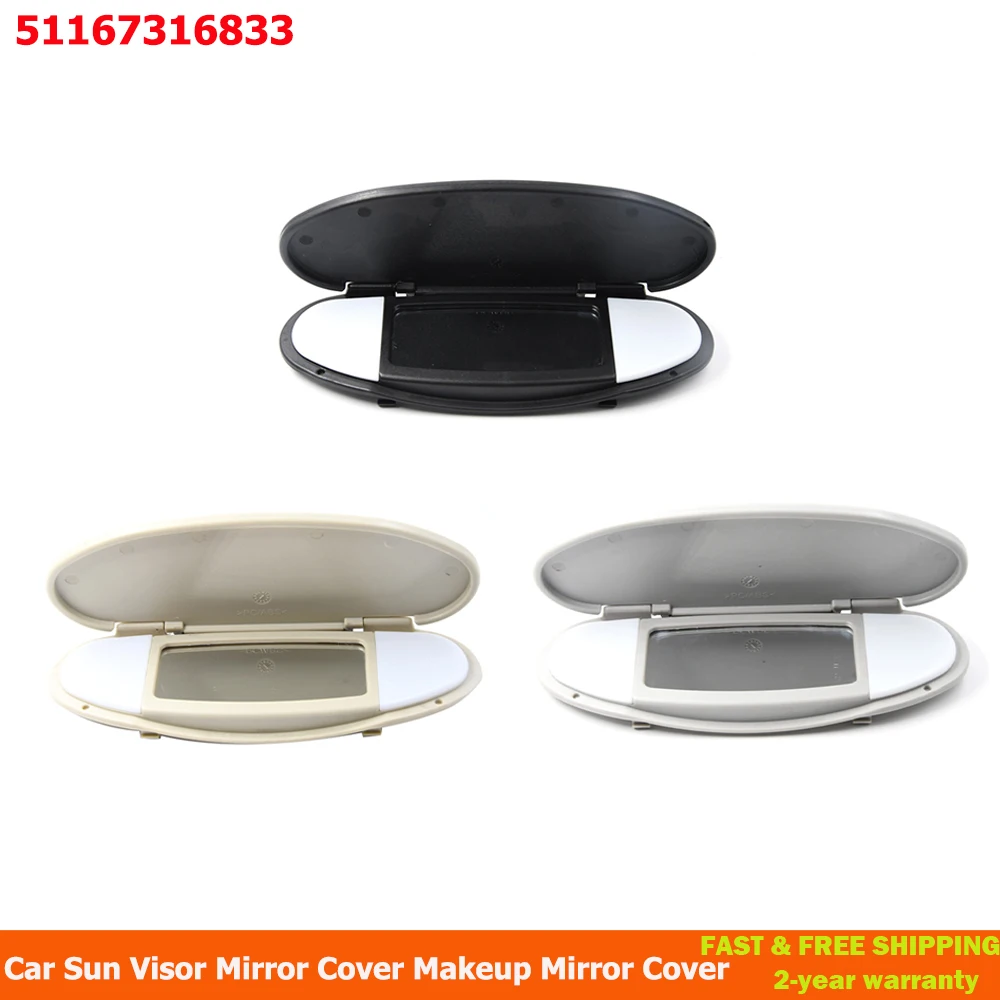 

Для Mini Cooper, новый автомобильный солнцезащитный козырек, зеркальный чехол, чехол для зеркала для макияжа для BMW MINI R55 R56 R60 2007 -2014 51167316833