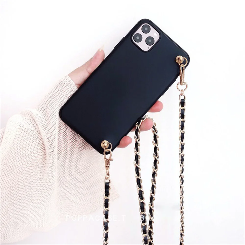 

Necklace Strap Bracelet Chain Phone Case for Oppo R9S R11S R15 R17 A37 A57 A79 A5 A12E A12S A31 A5 A9 2020 A15S A91 Soft Cover