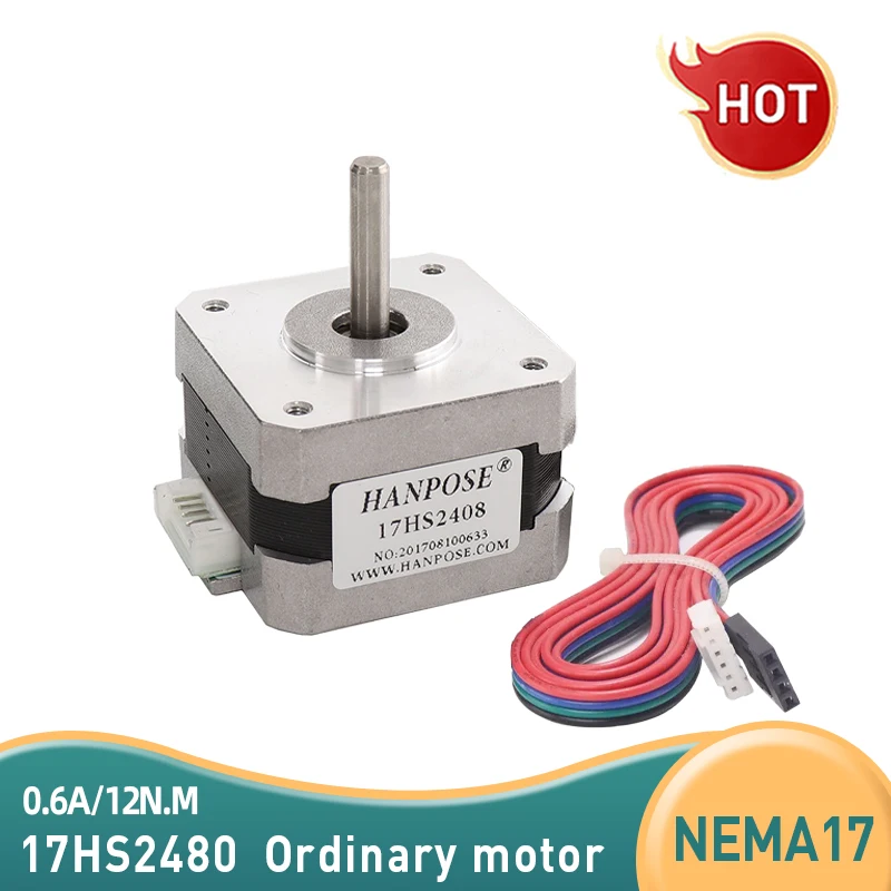 Двигатель крутящего момента 17HS2408 4-lead 42 0 6 А с линией DuPont для оборудования