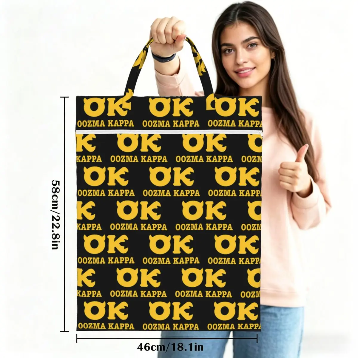 Фото Водонепроницаемая многоразовая сумка для белья Squishy Oozma Kappa OK Travel: мешок для грязной одежды, корзина для стирки для спортзала, йоги, отпуска №2