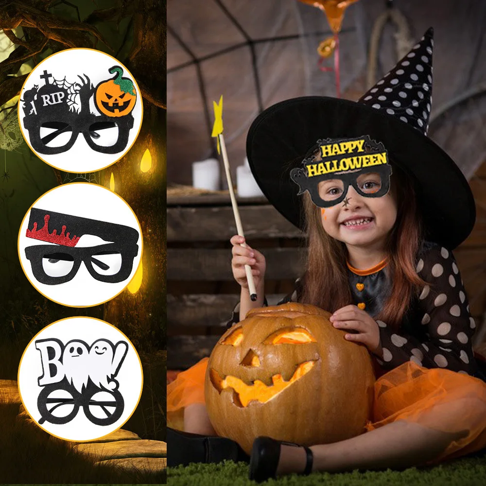 

2022 New Halloween Decoration Funny Glasses Halloween Party Children Decorative Costumes Glasses Horror Party Supplies