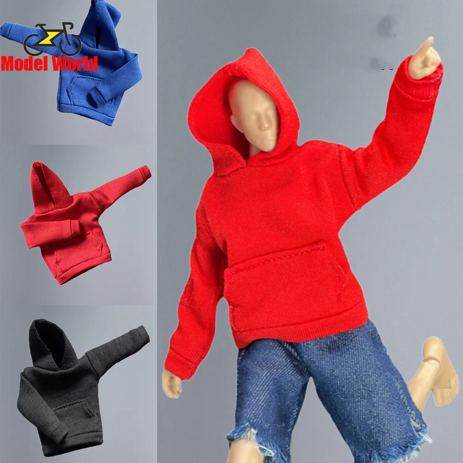 

1/12 Scale male dolls clothes hoodie fit 6 inches action figure body model