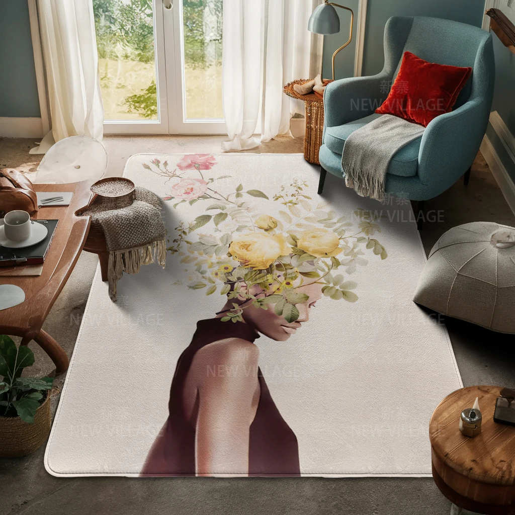 Напольные коврики для гостиной ковер семейной двери современный скандинавский