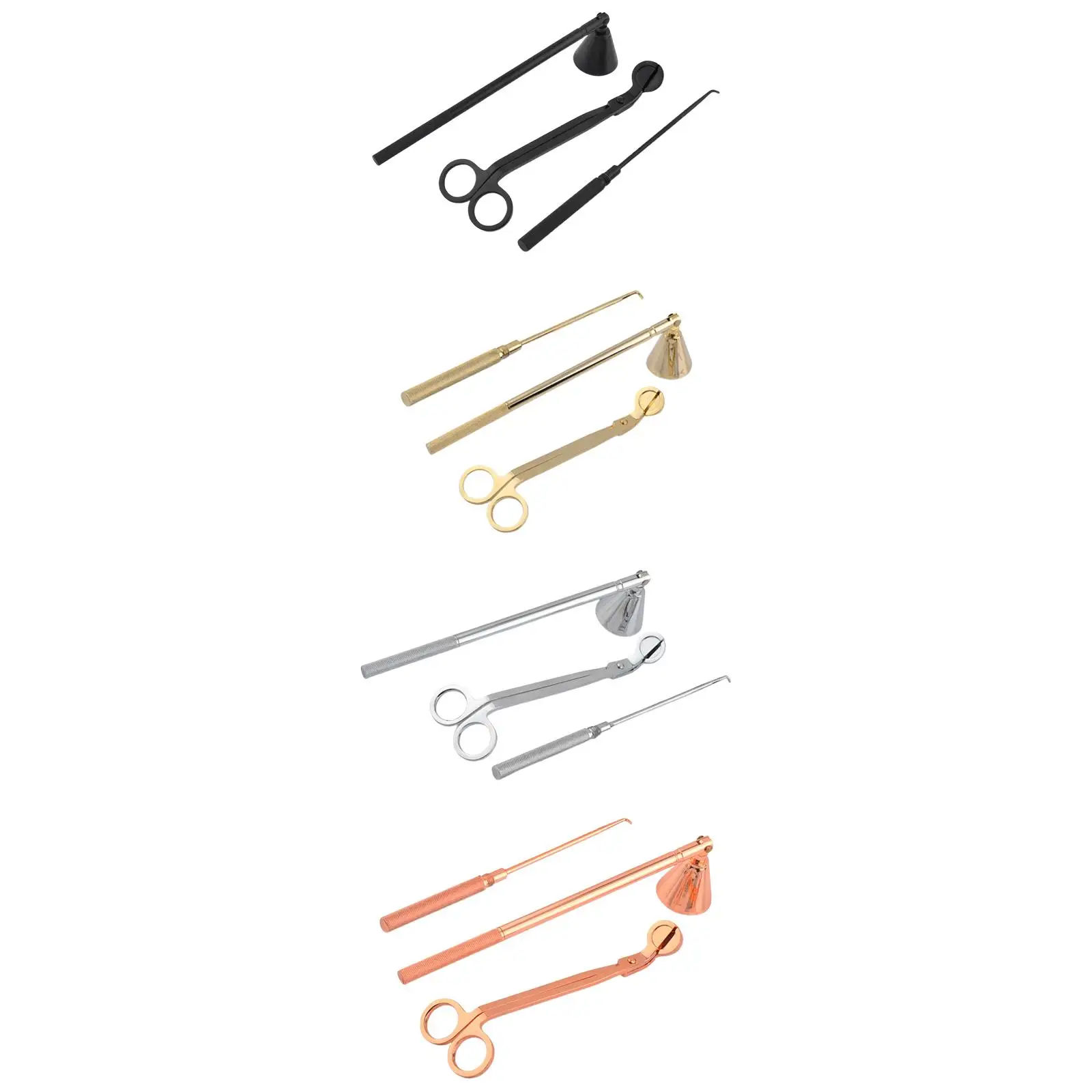 

Набор аксессуаров для свечей, фитиль для свечей, фитиль для свечи, практичный крючок для триммера для свечи для регулируемой яркости пламен...