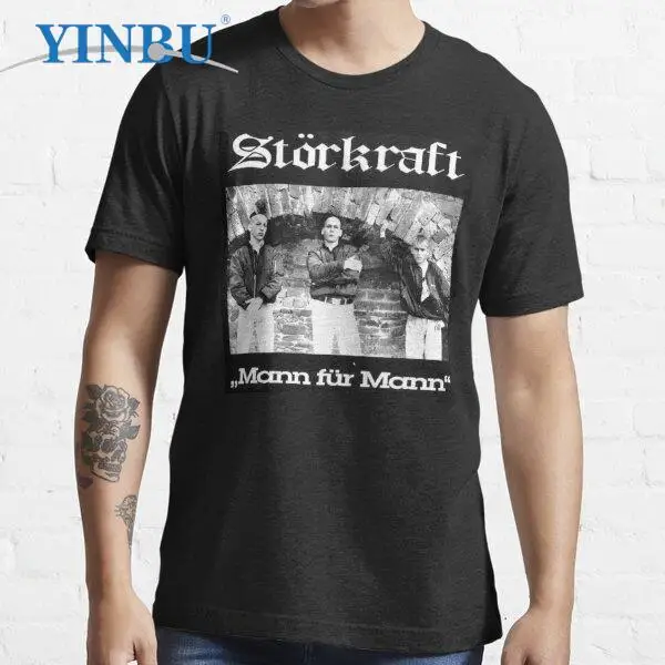 

Storkraft - Mann fur Mann Album 1990 Unisex YINBU brand 2023 new in t-shirt Top quality cotton Graphic Tee