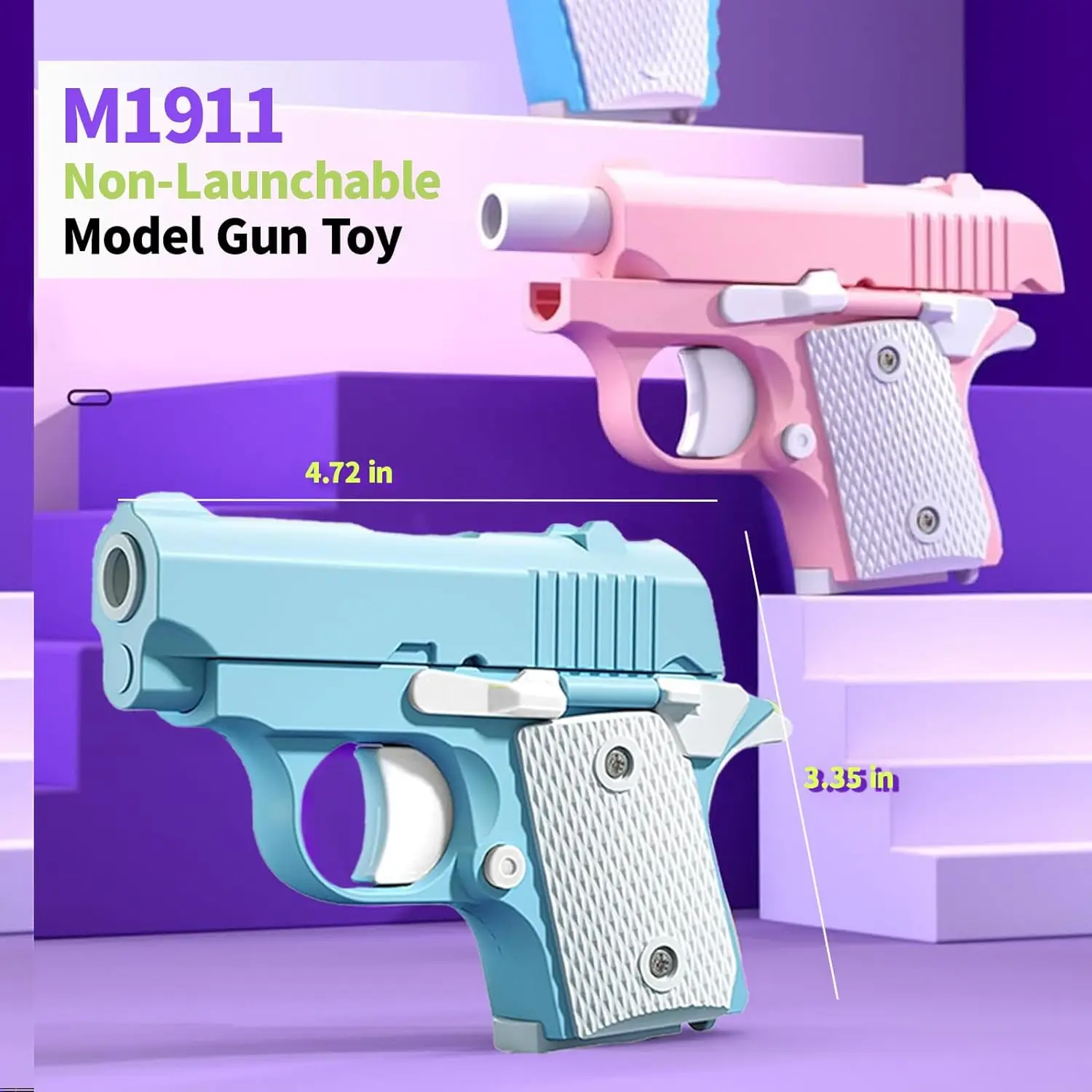Миниатюрный Пистолет С 3D Принтом 1911 Игрушка Для Снятия Стресса Подарок Взрослых