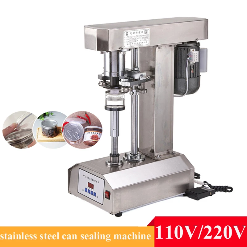 

Semi Automatic Cans Capping Machine PET Plastic Can Sealing Machine Tinplate Paper Canning Sealer