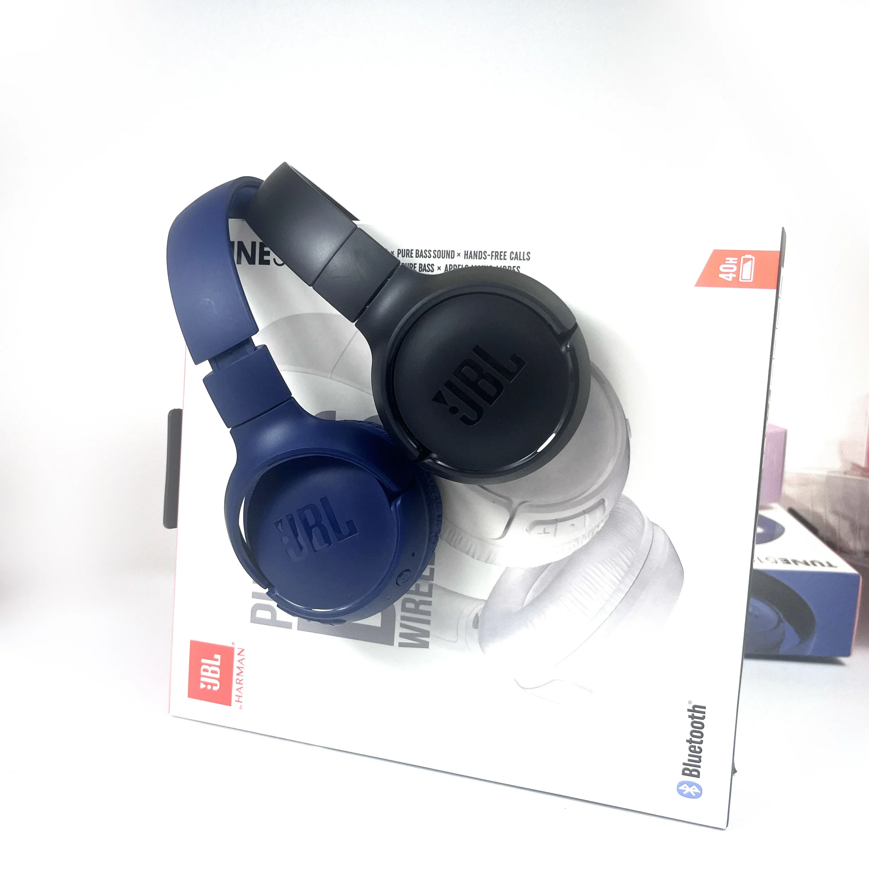 Фото 100% Оригинальные беспроводные Bluetooth наушники JBL TUNE 510BT, музыкальная спортивная Гарнитура для мальчиков и девочек, универсальные мобильные компьютеры №3