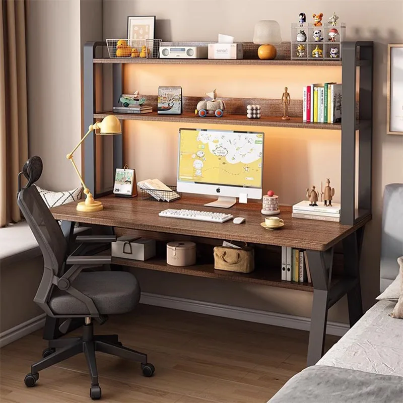 Стол компьютерный учебный с книжной полкой 80-140 см