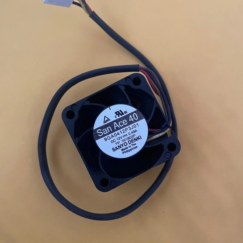 Фото A+ за 1 шт. Sanyo SanAce40 9GA0412P3J01 4028 4CM 12V 0.49A 4-проводной вентилятор охлаждения с PWM-управлением №1