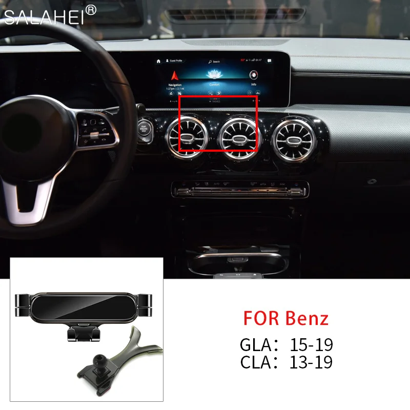 Car Phone Holder Air Vent Holder For Mercedes Benz GLA 45 AMG X156 CLA W117 C117 GLA200 GLA250 COUPE Auto Decorative Accessories