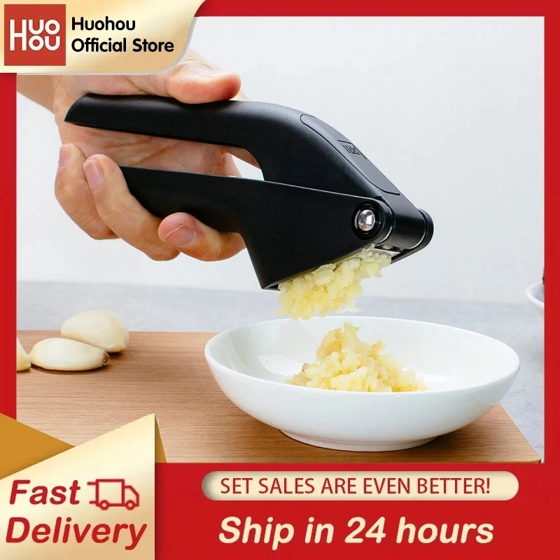 

Huohou Kitchen Garlic Presser Manual Garlic Crusher Kitchen Tool Multi Mixer Cutter Squeeze Tool