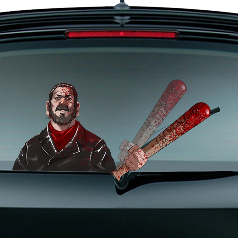 Наклейка на заднее стекло автомобиля многоразовая из ПВХ | Временные татуировки