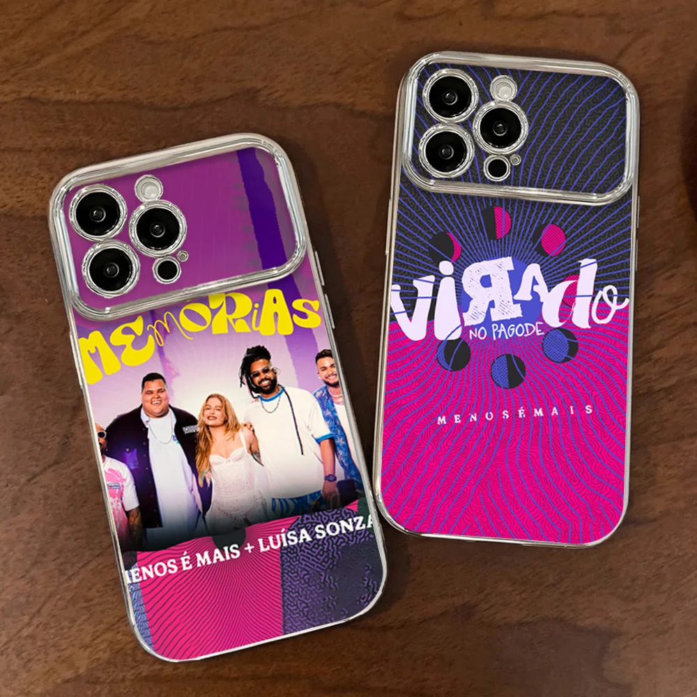 Phone Case For Samsung Electroplated L-Luisa Singer S-Sonza Large Window LensA22 A23 A32 A51 A20 4G 5G Shell