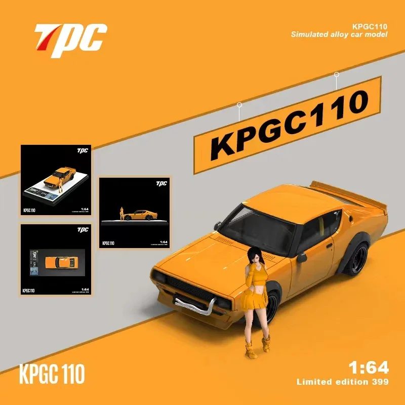 TPC 1:64 LBWK KPGC110 Yellow Diecast Model Car