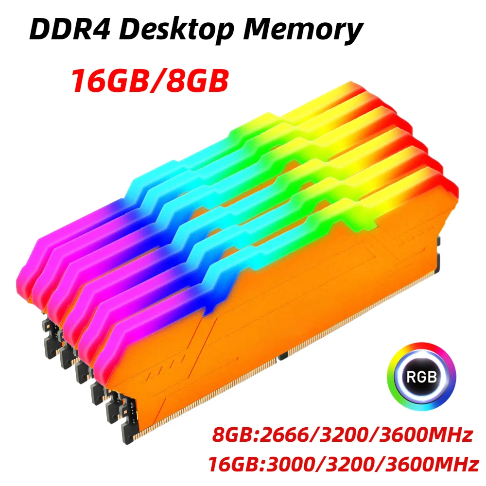 

Оперативная Память DDR4, ОЗУ 16 ГБ, 8 ГБ, Компьютерная память RGB SO-DIMM, ОЗУ 3600 МГц, 3200 МГц, 2666 МГц, 3000 МГц для ПК, настольного компьютера