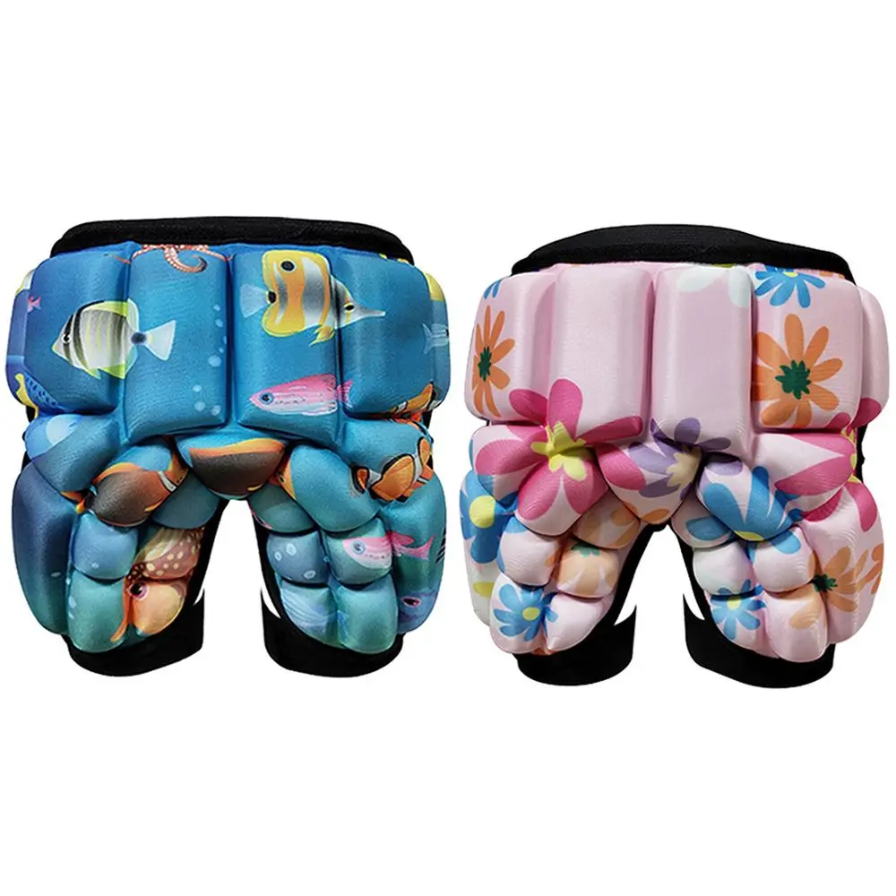 

Boys Girls Ski Adjustable Strap Waist Guard Kids Butt Pad Butt Guard Short Pants Hip Protective Padded