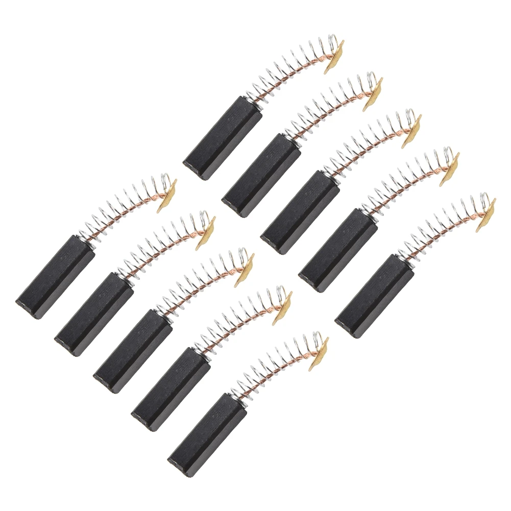 

10pcs Carbon Brush 5cm Engine Coal Brushes For Power Tool Motor Coal Brush Feathered 6x6x20mm Motorbrush Drill Thick Copper Brit