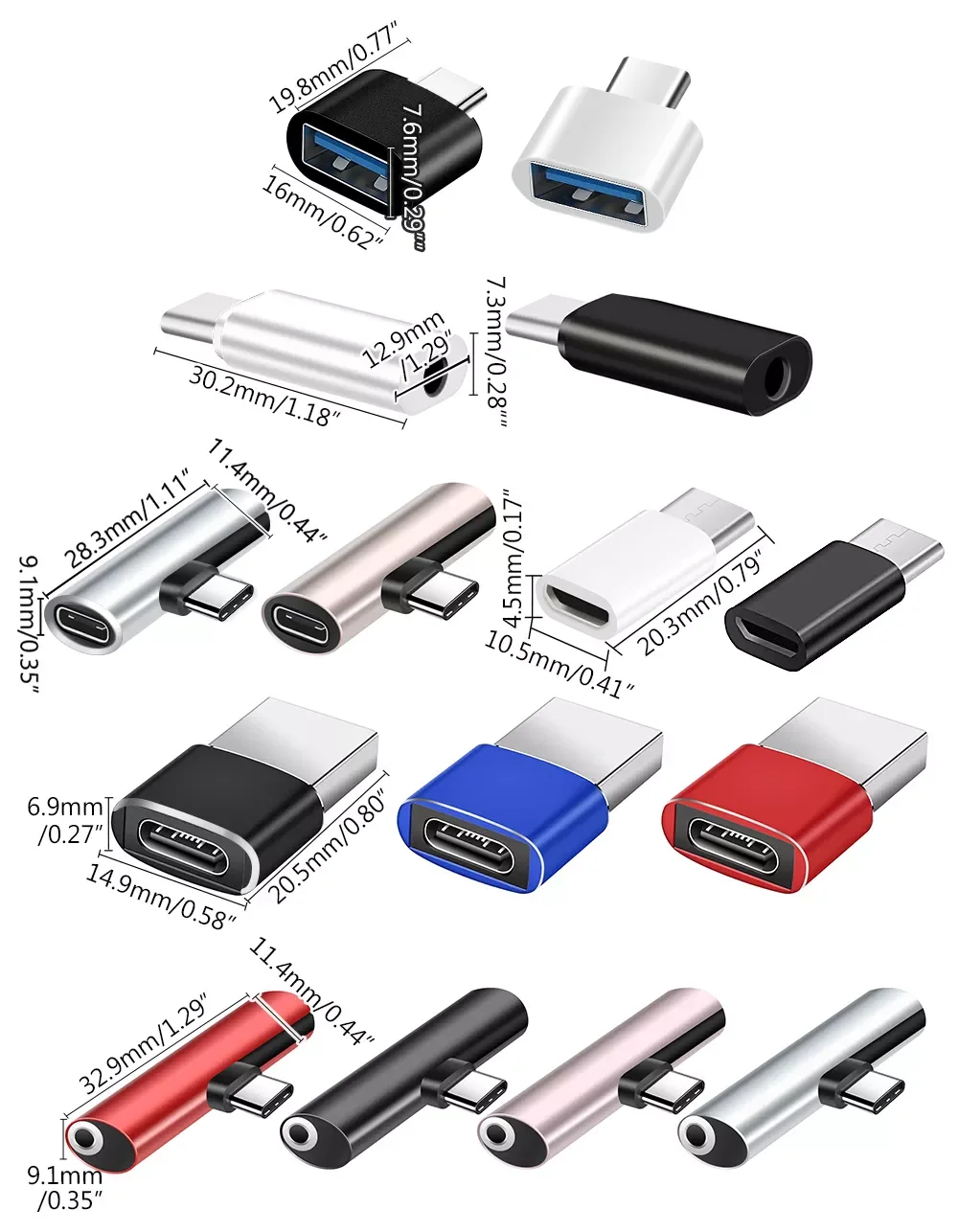 

C Converter Adapter 2 in 1 USB C Splitter Type C Male to Dual Type C Female Headphone Charger Adapter Splitter Converter