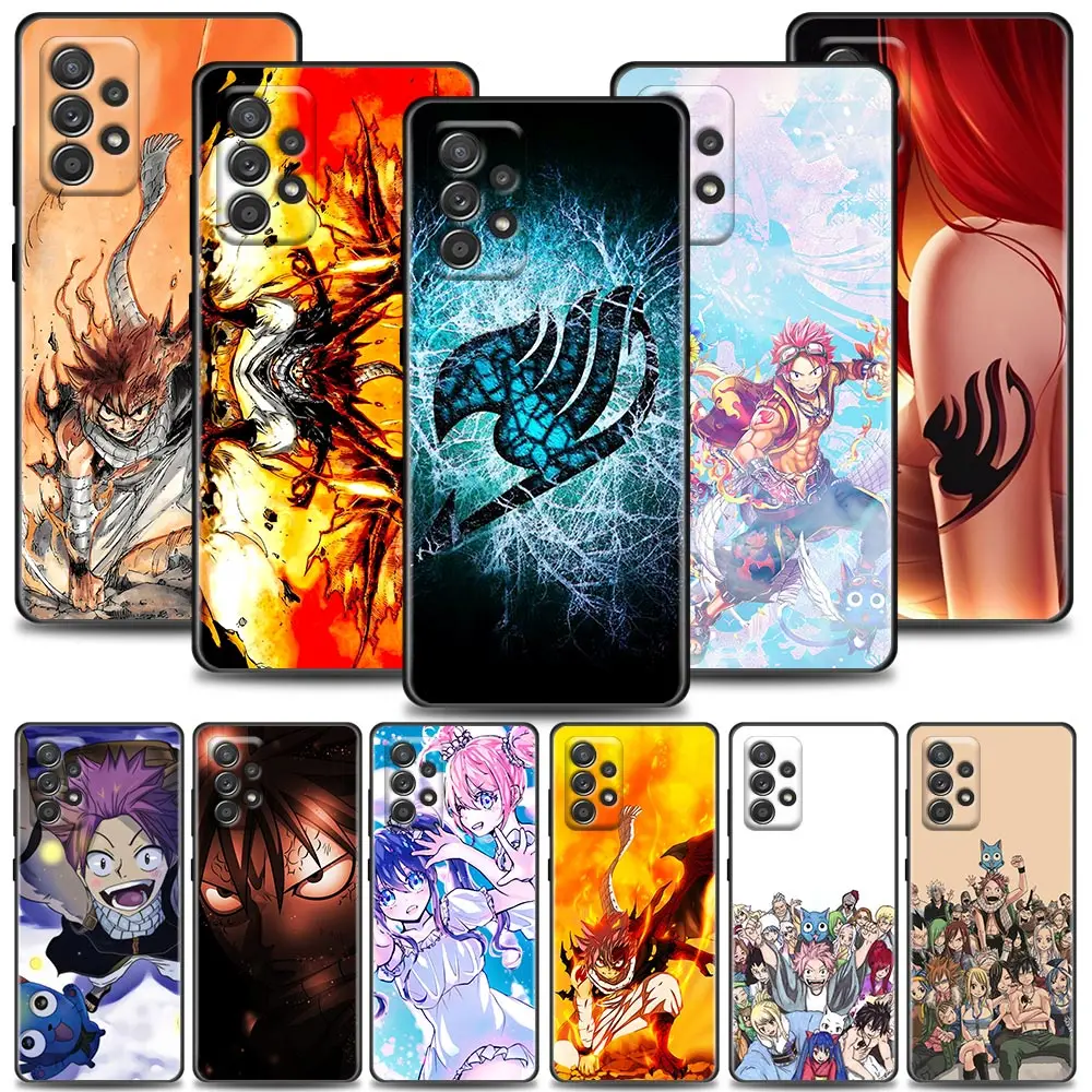 

Fairy Tail Natsu Zeref Erza Anime Cases For Samsung Galaxy A52 5G Funda Samsung A52s A53 A72 A73 A33 A23 A32 A51 A71 Soft Covers