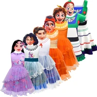 new buzz lightyear sweet clothes encanto isabela mirabel luisa girls princess dress dolores mesh tutu birthday party vestidos