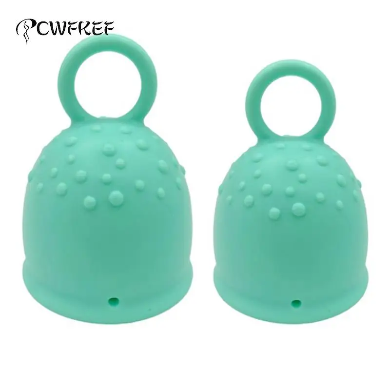 

NEW! Pull Ring Menstrual Cup Vaginal Hygiene Care During Menstrual Period Female Medical Grade Silicone Physiological Cup