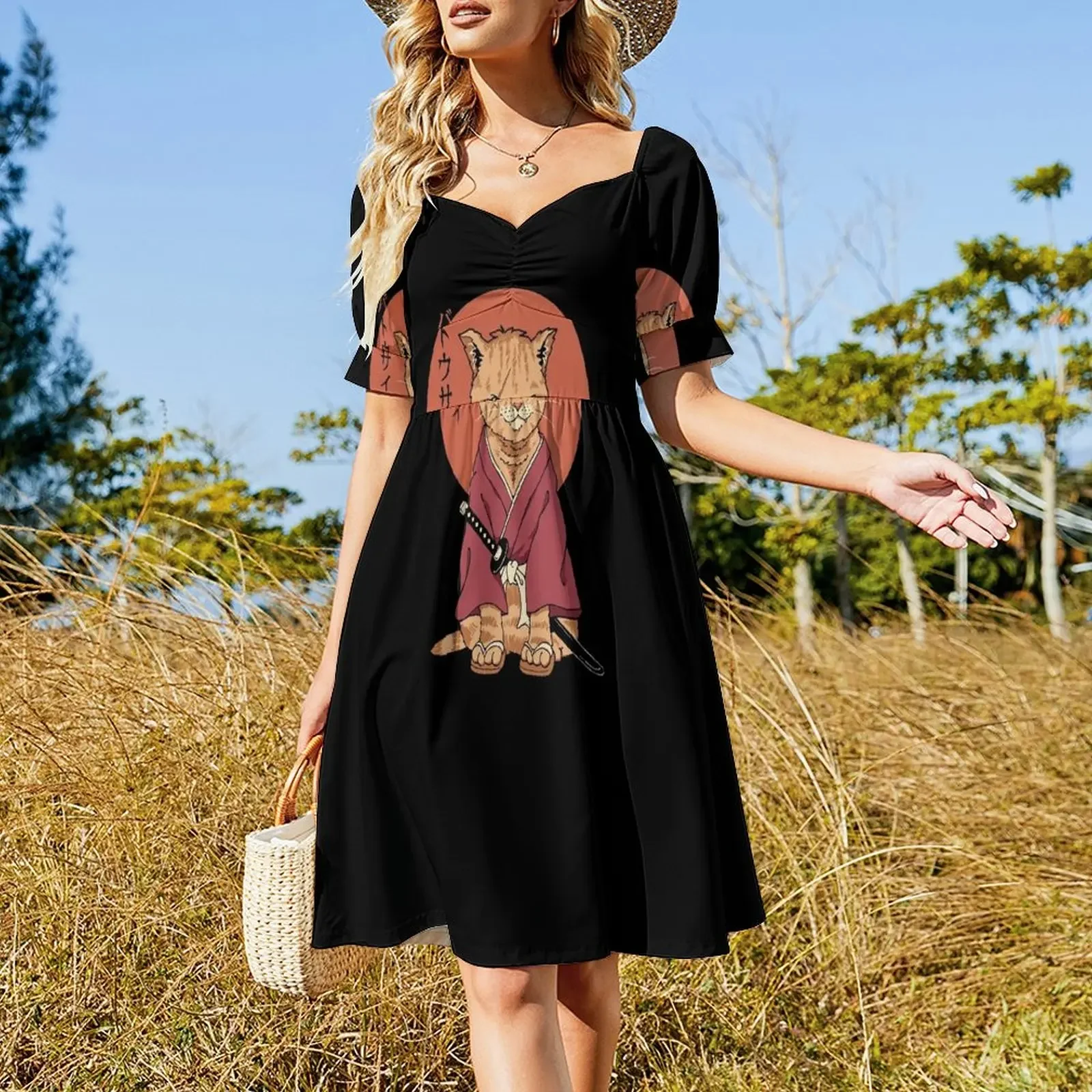 Neko Battousai платье с короткими рукавами платья для официальных случаев женщин 2023