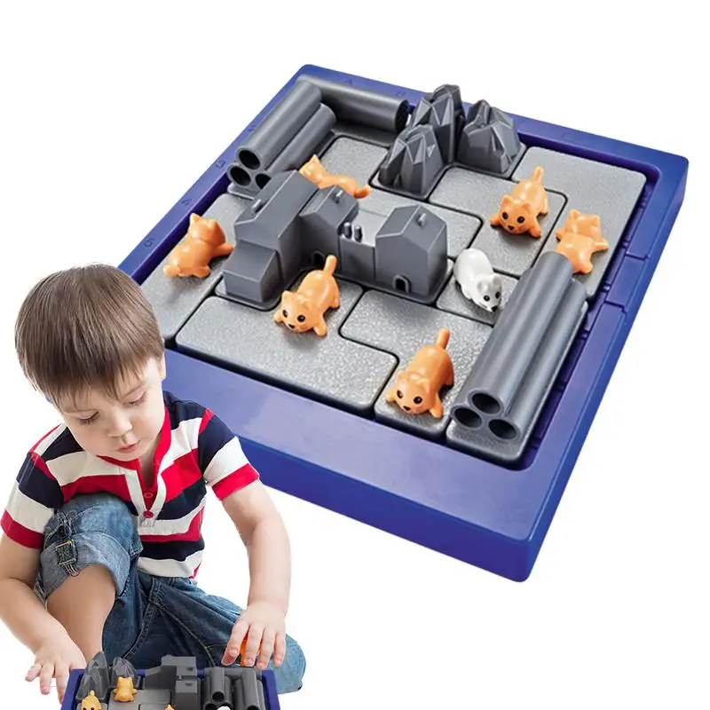 

Board Game For Kids Challenges Road Builder Puzzle Games Toys Mouse Blocks Creative Puzzle Learning Education Toys For Children