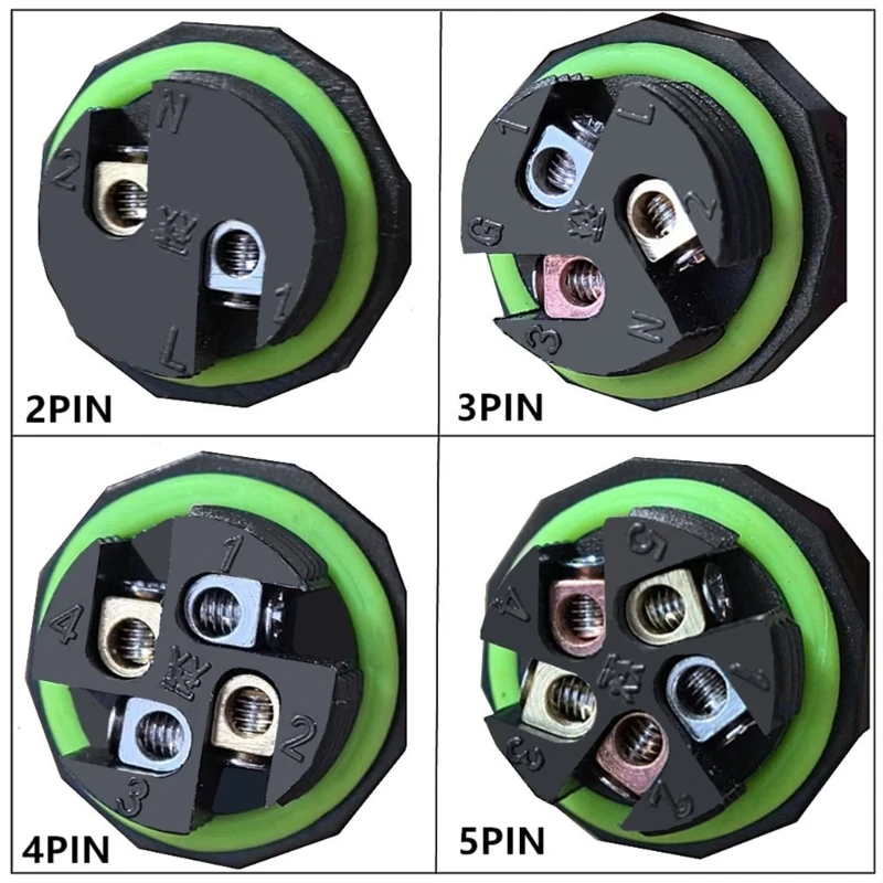 Водонепроницаемый кабель IP68 2Pin 3Pin 4Pin 5Pin 400V 17 5A