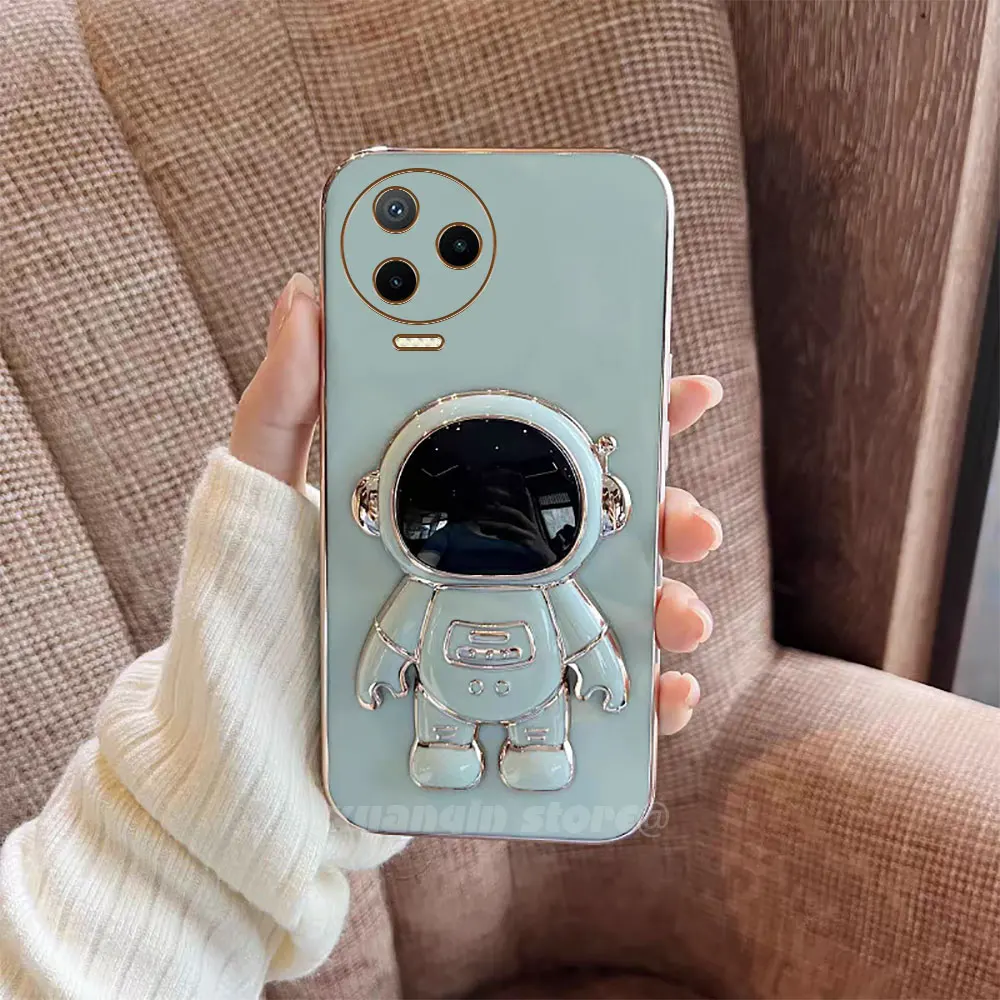 Роскошный чехол для телефона с подставкой астронавта Infinix Note 12 Pro 2023 X676C X676B мягкая