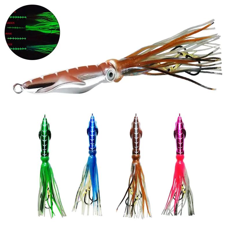 

AS 1PC Slow Pitch Jig Wire Bait Inchiku Metal Head Octopus Skirt Fishing Jigging Lure 60g100g120g150g200g Artifial Pesca Leurre