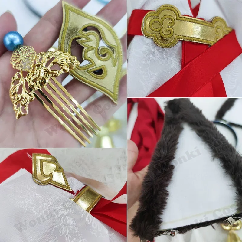 Звездный рельс ingyun карнавальный костюм парик Ting Yun косплей хвост уши полный