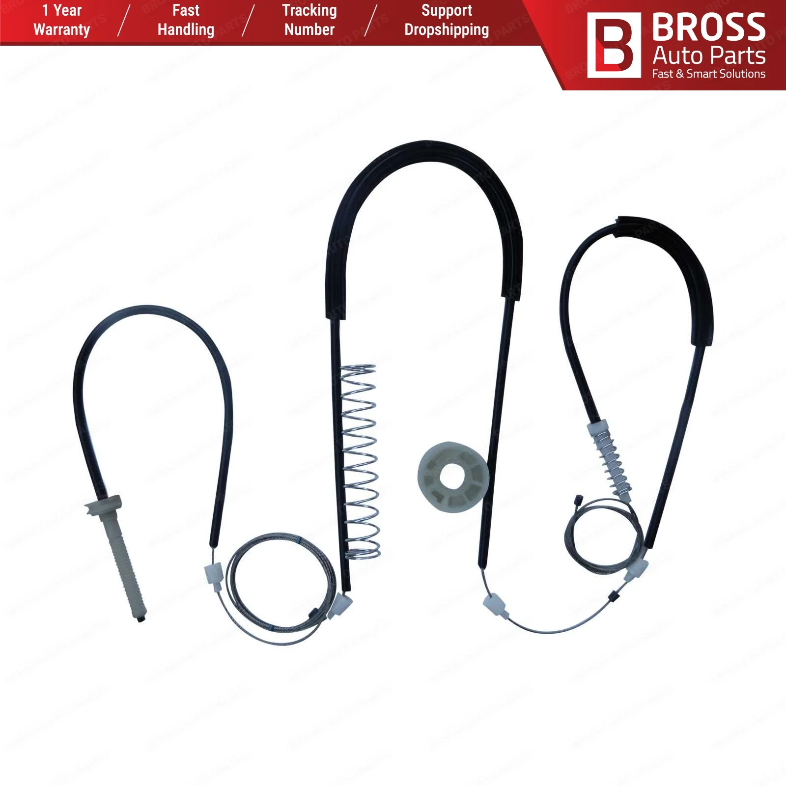 Bross автозапчасти BWR1215 электрическая мощность регулятор окна Ремонтный комплект