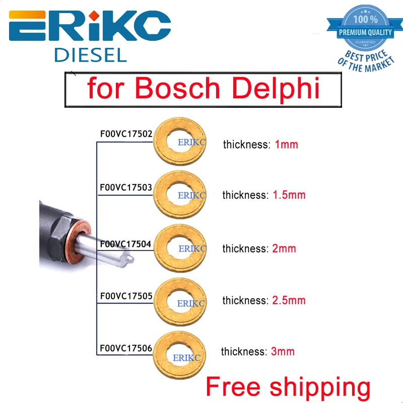 

Оригинальные медные шайбы для форсунок F00VC17505 F00VC17504 F00VC17503 для дизельных форсунок 9001-850C F00VC17506