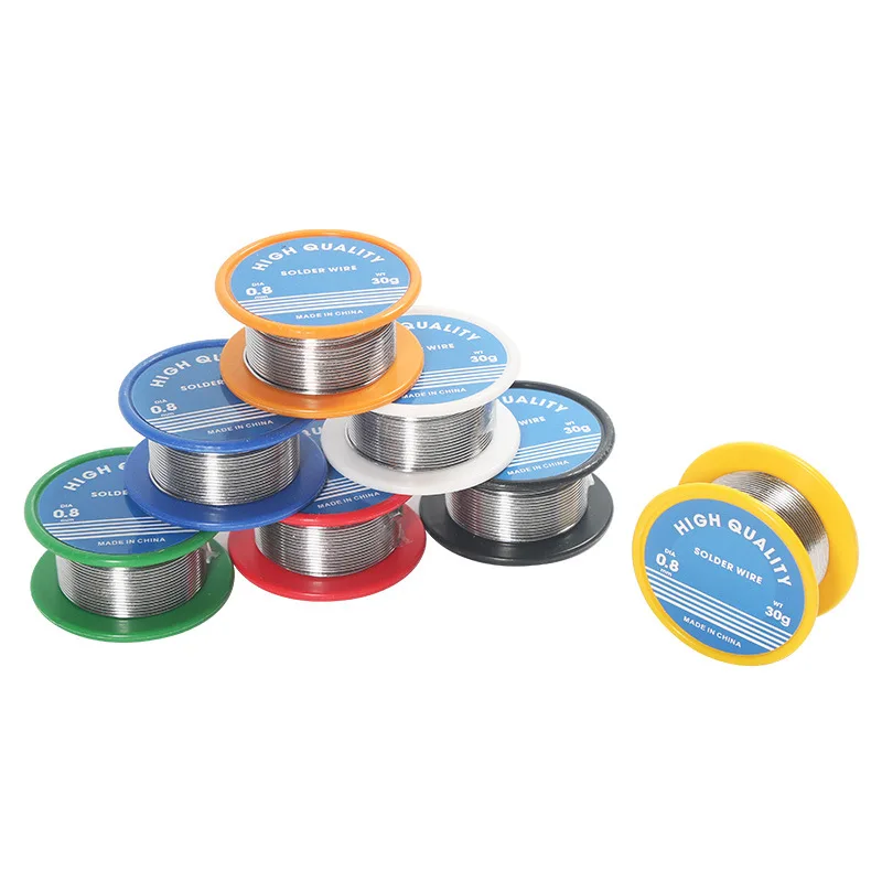 

High Purity Lead Free Solder Wire 0.8/1.0mm Rosin Core Tin Wire Various Electronic Soldering Welding Wire Flux 2% Weights 20/30g