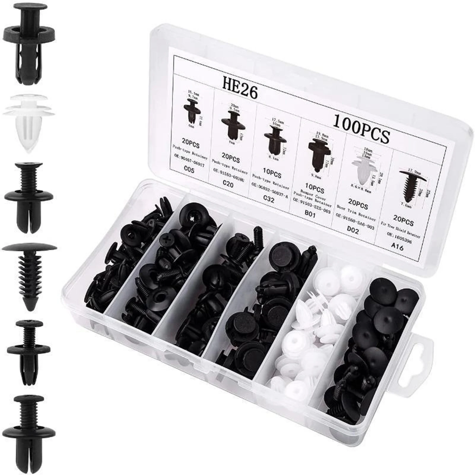 

Universal Fastener Clips Multipurpose Car Furniture Assembly Expansion Screws Fastener Clips Bumper Door Panel Dashboard Nuts