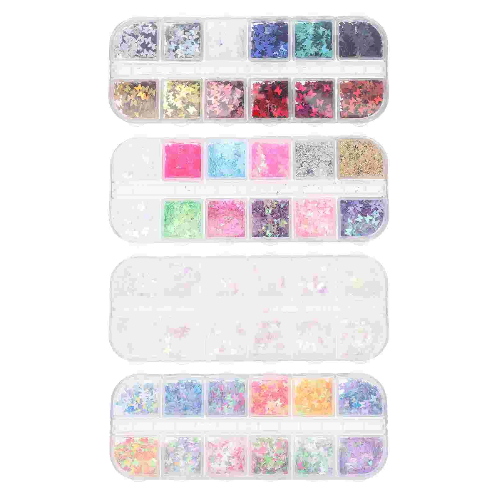 

Nailcharms Sequins Decals Sunflower Resin Filler Supplies Rhinestones Shining Chunky Transfer