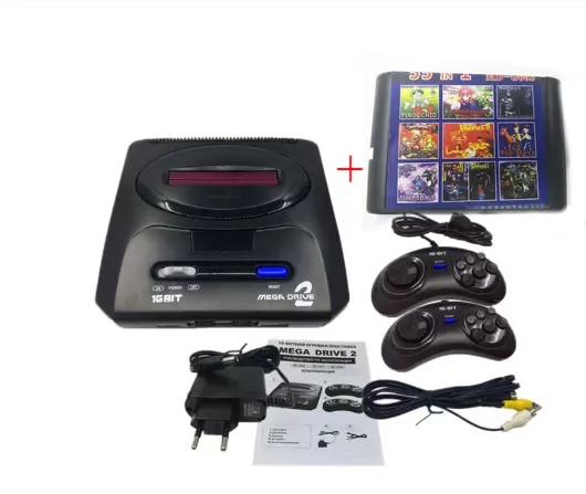 

16 bit SEGA MD 2 Video Game Console with US and Japan Mode Switch,for Original SEGA handles Export Russia with 55 classic games