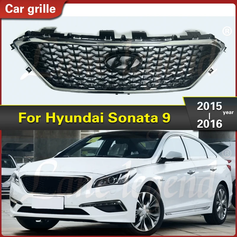 

Передняя гоночная решетка автомобиля для Hyundai SONATA 9th Nine 2015-2016 гоночные грили 1 шт.