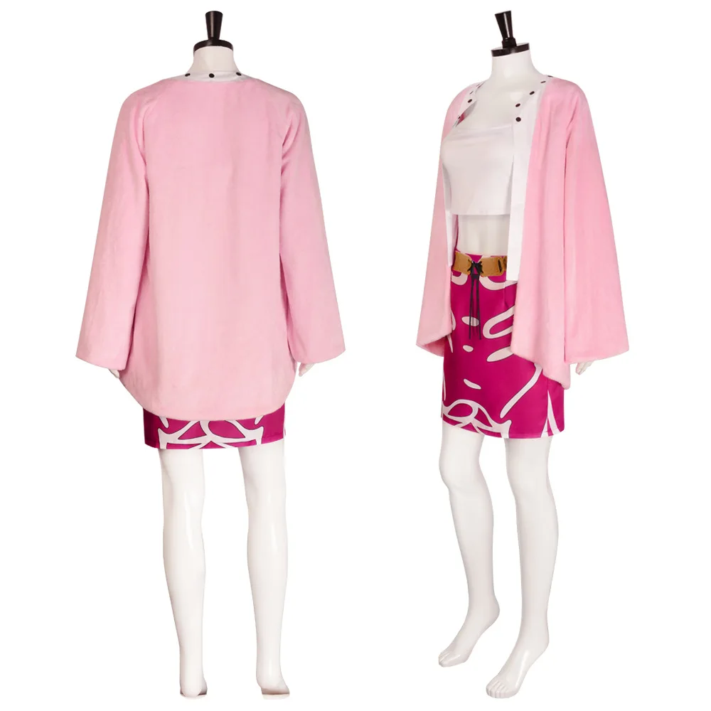 Аниме женский костюм Doflamingo косплей женское платье горничной плащ бюстгальтер